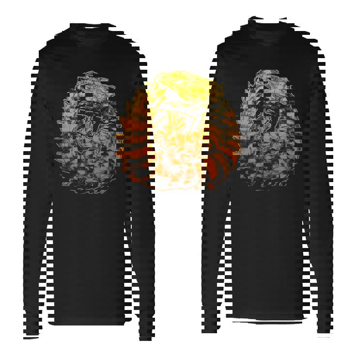 アルマジロトカゲ 長袖Tシャツ