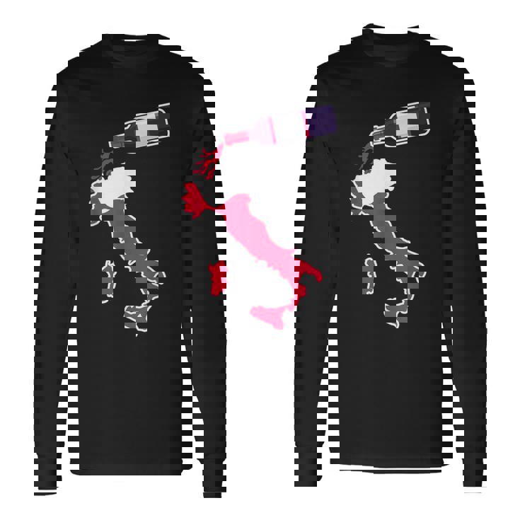 イタリアワインシャツ 地図 イタリアバケーション 長袖Tシャツ