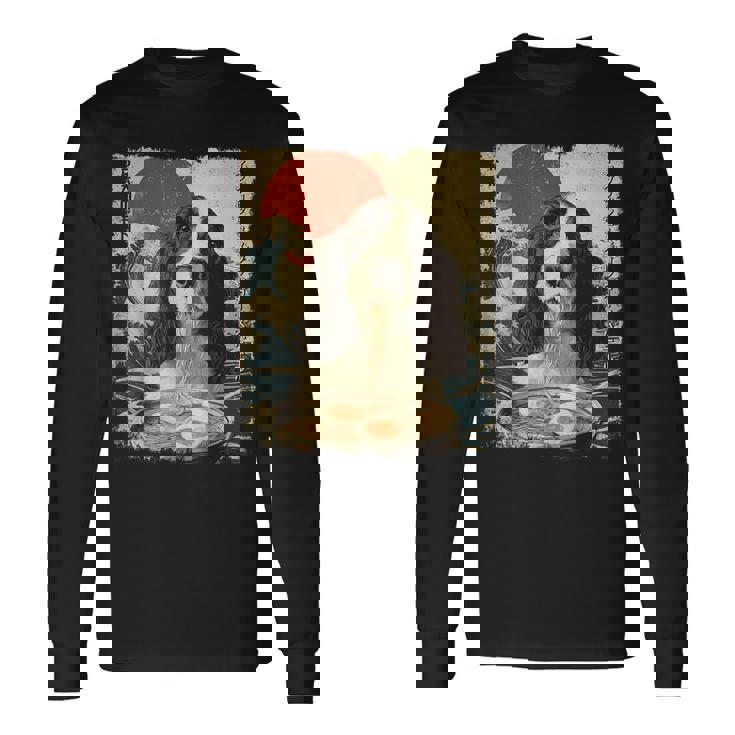 イングリッシュスプリンガー・スパニエル 英語 スプリンガー スパニエル 犬 ラーメン 長袖Tシャツ