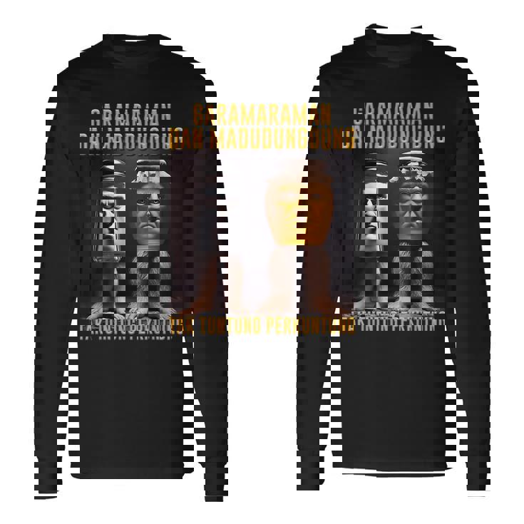 インターネットミーム Ai ガラマラマン Madudungdung ブレイン イタリアン 長袖Tシャツ