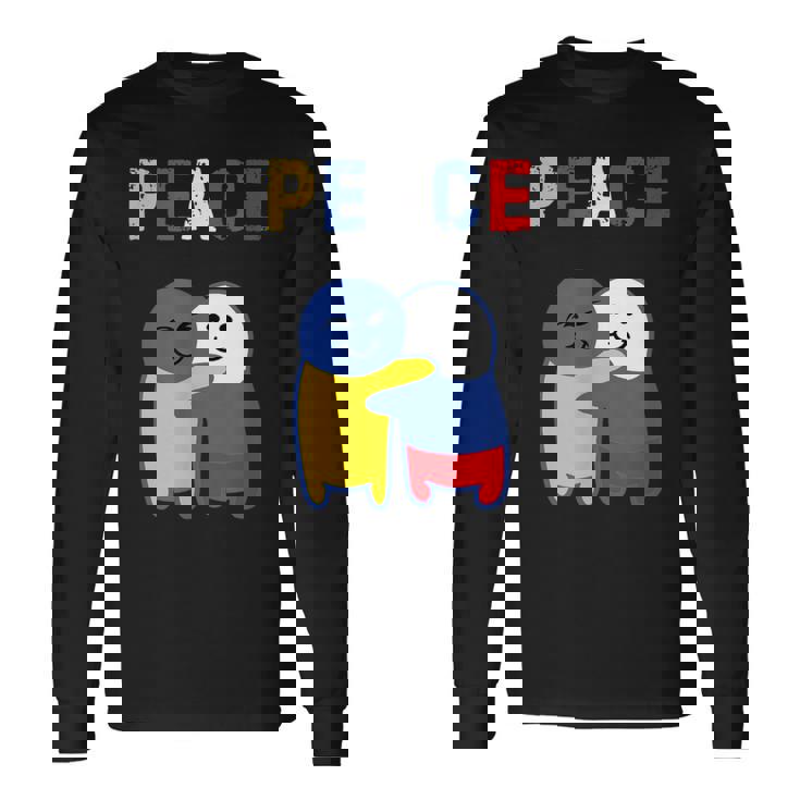 ウクライナロシア平和ウクライナノーウォー。 長袖Tシャツ