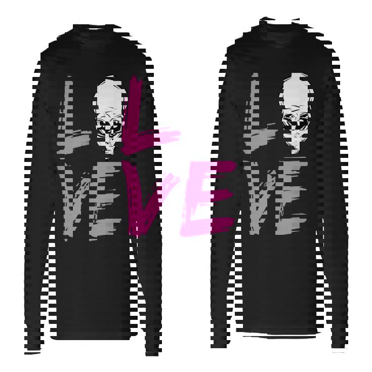 エイリアンラバーtシャツ エイリアンフェイス Ufo ファニーtシャツ 長袖Tシャツ