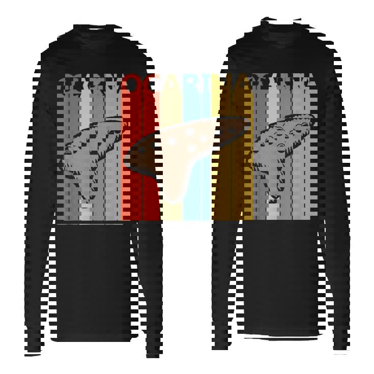 オカリナ 楽器 長袖Tシャツ