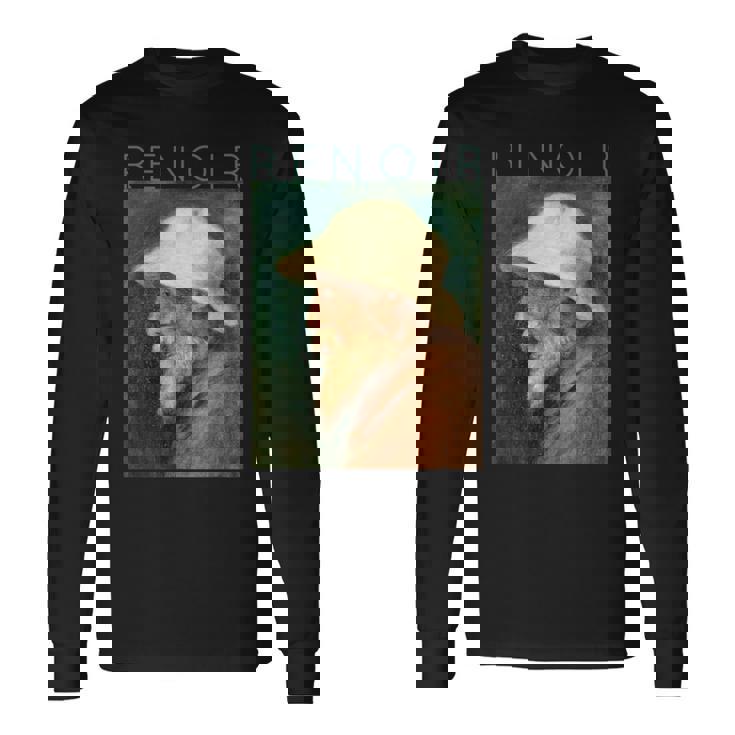 オーギュスト・ルノワール自画像 長袖Tシャツ