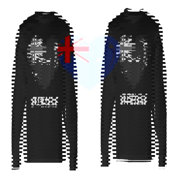 オーストラリアの国旗 長袖Tシャツ