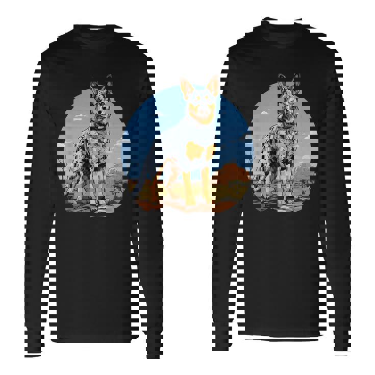 オーストラリアンキャトルドッグ ママドッグ オーストラリアンキャトルドッグ 長袖Tシャツ