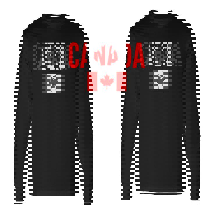 カナダ カナダの国旗 長袖tシャツ 長袖Tシャツ