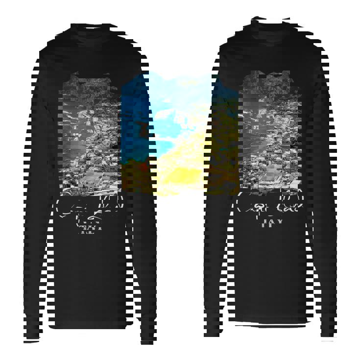 カプリ島 カプリお土産 カプリ島 長袖Tシャツ