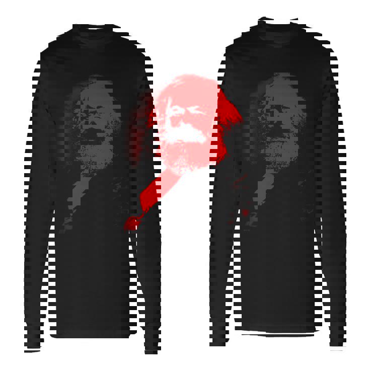 カール・マルクス哲学者哲学共産主義者 長袖Tシャツ