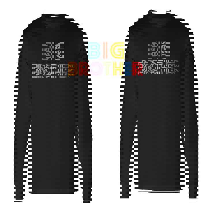 キッズ Big Brother Big Bro -Intage Retro Classic 長袖Tシャツ