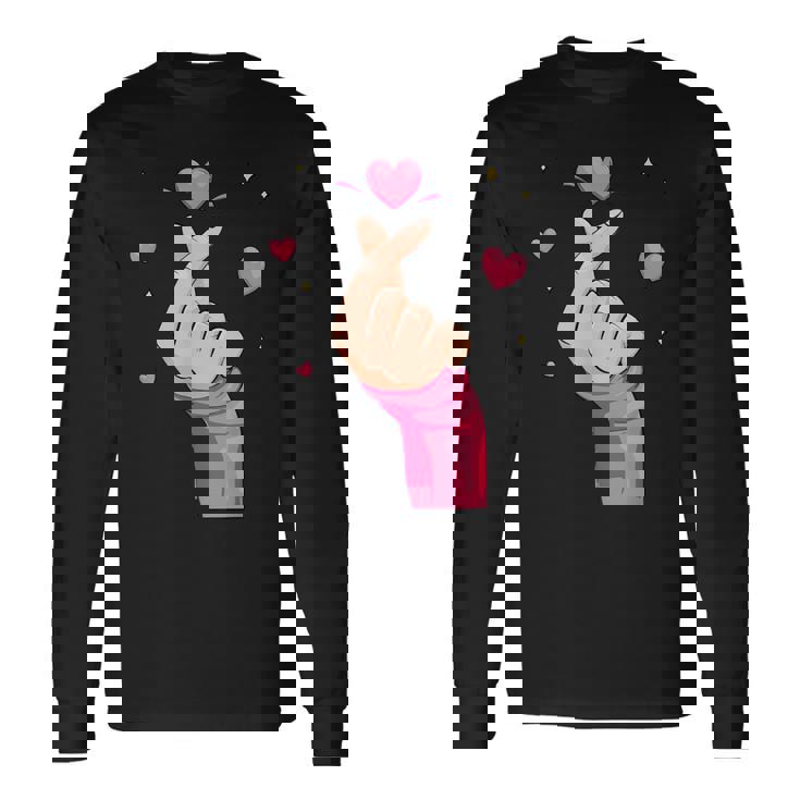 メンズ レディース キッズ グラフィックデザイン バレンタイン ハート ラブ 長袖Tシャツ