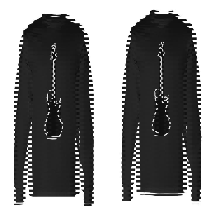 ギター【ロック スターズ】エレキギター シルエット ライブ 衣装 バンド メッセージ かっこいい 長袖Tシャツ