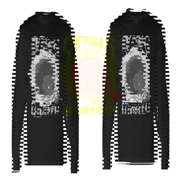 クライシス・オブ・アイデンティティキーウィ・バード・ラヴァー・ニュージーランド 長袖Tシャツ