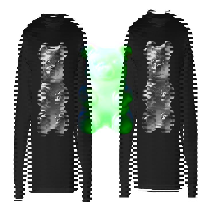 グリーン グミベア 長袖Tシャツ