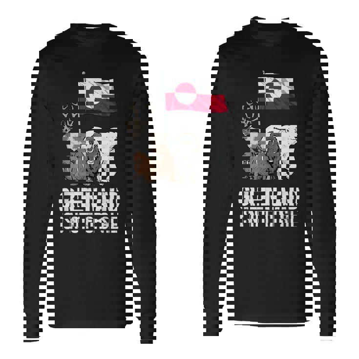 グリーンランド 非売品 グリーンランド 国旗 動物 グリーンランダー 長袖Tシャツ