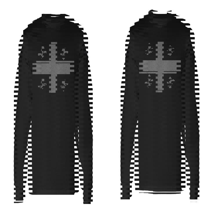 ケベック ケベコワ 国旗 プライド カナダ モントリオールカナディアン 長袖Tシャツ