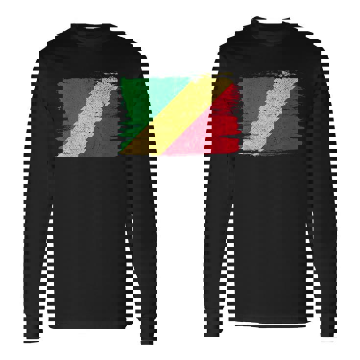 コンゴ民主共和国 旗 Democratic Republic Congo Flag Pride Proud 長袖Tシャツ