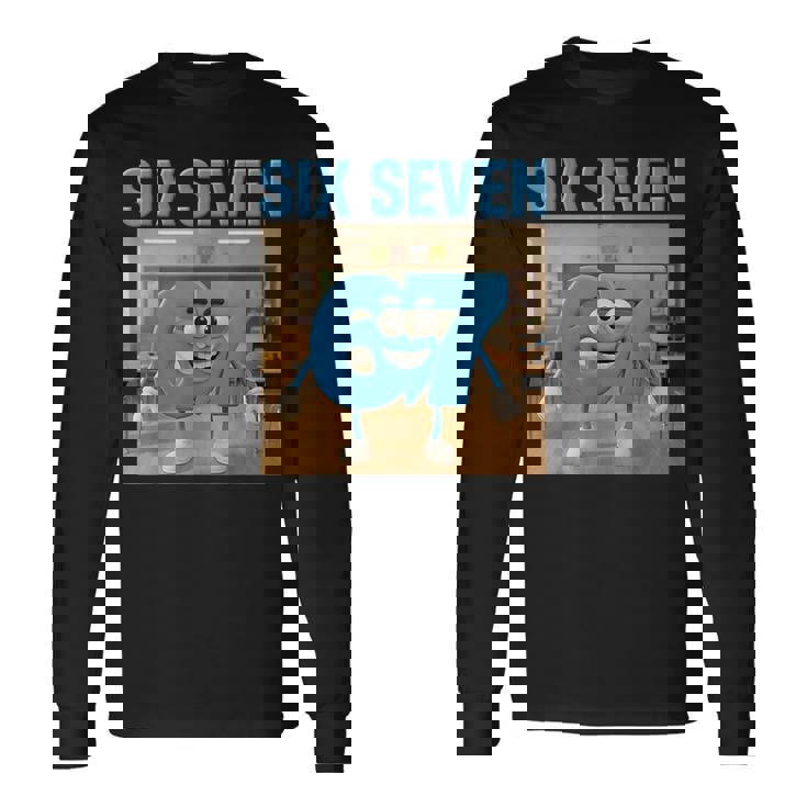 シックスセブン新人ブレインロット2026キッズボーイズキャッチフレーズ67 長袖Tシャツ