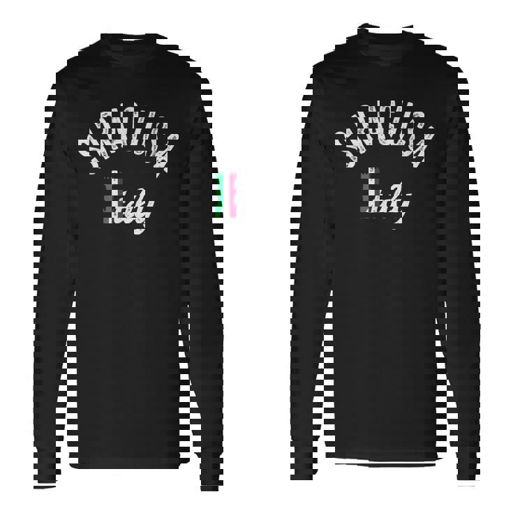 シラクサ シチリア バケーション お土産 レトロ シラクサ 長袖Tシャツ