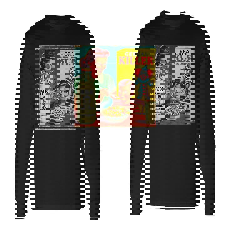 シリアルシリアルキラー音声しゃれミッドセンチュリー広告ユーモア 長袖Tシャツ