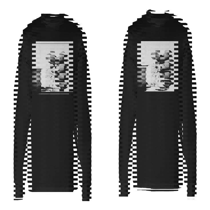 ジョージ・フォアマン ボクシング 拳 ランブル・イン・ザ・ジャングル ヘビーウェイト 長袖Tシャツ