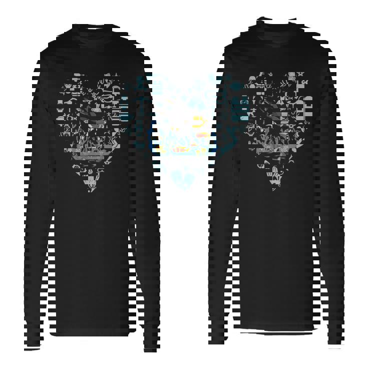 スキューバダイビング スキューバダイバーズ マスク 海 シュノーケリング タンク 酸素 長袖Tシャツ