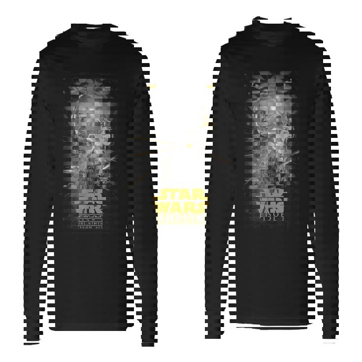 スター・ウォーズ クラシック エピソードi ファントム・メナス ポスター 長袖Tシャツ