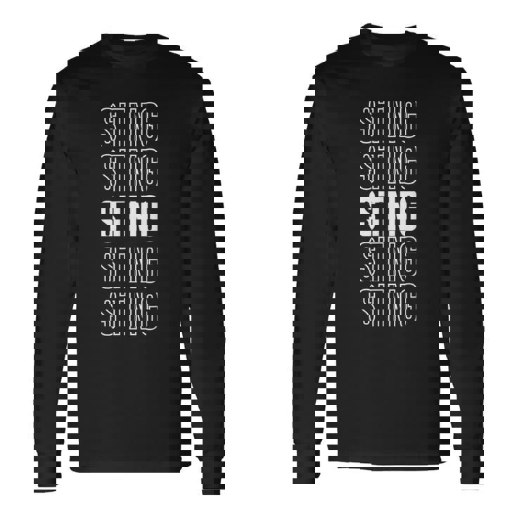 スティング。 長袖Tシャツ