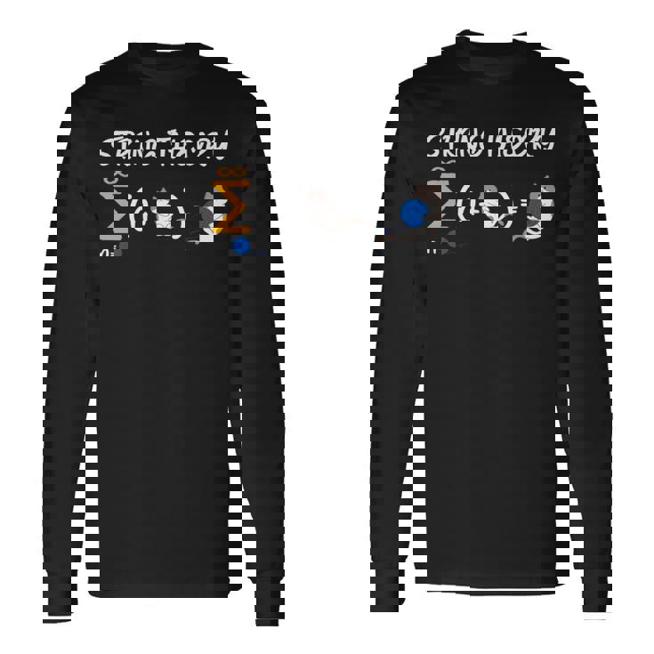 ストリング理論科学オタク物理学シュレディンガー猫 長袖tシャツ 長袖Tシャツ