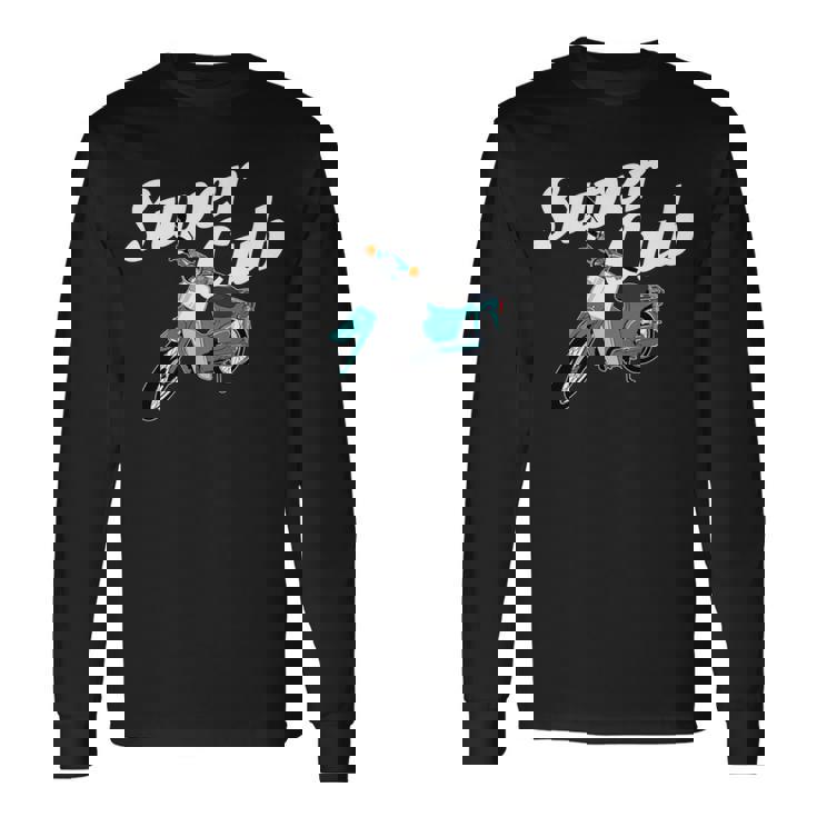 スーパーカブ 50 110 125 バイク ミニ モト スクーター カスタム 原付 二種 長袖tシャツ 長袖Tシャツ