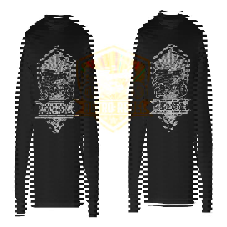 ダックス 原付 オートバイ レトロ 反乱 日本 クラシック 長袖Tシャツ