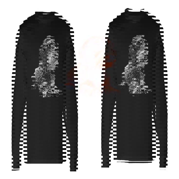 ダックスフンド ワイヤーヘア 長袖tシャツ 長袖Tシャツ