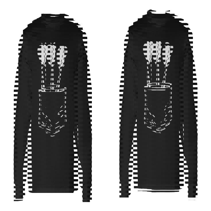 ダーツ ポケット 矢 ダーツ 長袖Tシャツ