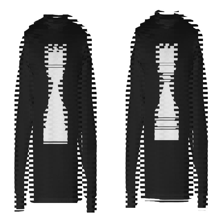 チェス、チェスの駒、ルーク、チェス愛好家、ギフト Chess 長袖Tシャツ ギフトのアイデア