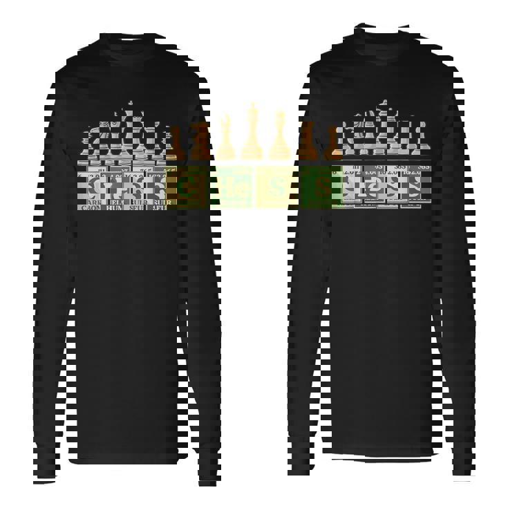 チェス駒 チェスの恋人 チェックメイト ヴィンテージ 長袖Tシャツ