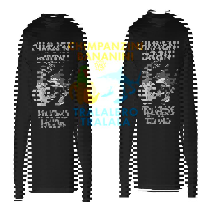 チンパンジーニ バナニーニs トララレロ トラララ 面白い 幼児向け 長袖Tシャツ