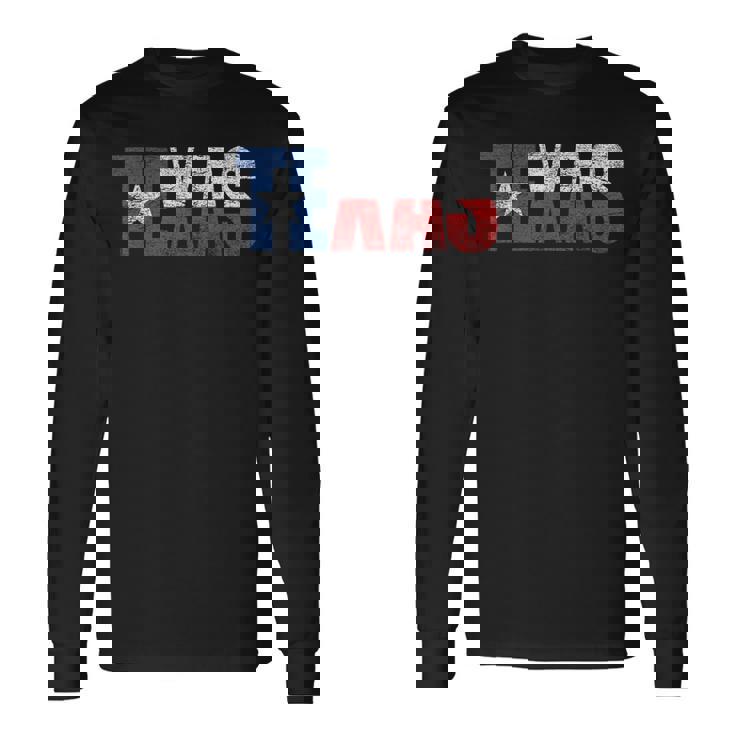 テキサスtシャツ レディース メンズ キッズ テキサス州旗 アンティーク調 長袖Tシャツ