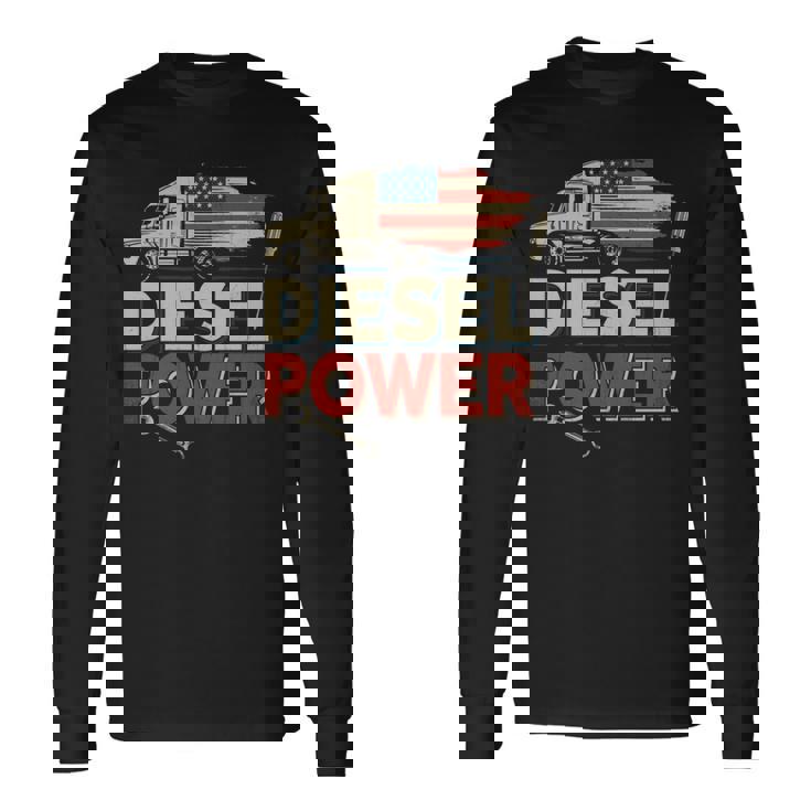 ディーゼルパワーシャツ ディーゼルトラックアクセサリー ディーゼル整備士 長袖tシャツ 長袖Tシャツ