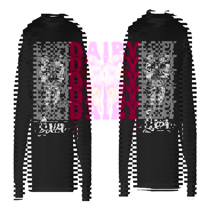 デイリークイーン 酪農家 牛 酪農 少女 ママ コケット 長袖Tシャツ