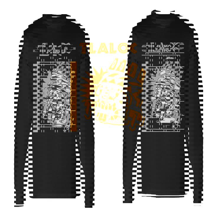 トラロック 雨の神 アステカの神 トラロック 長袖Tシャツ