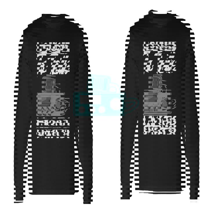 トークハム ラジオオペレーターアマチュア無線 ハム無線機許諾済 長袖Tシャツ