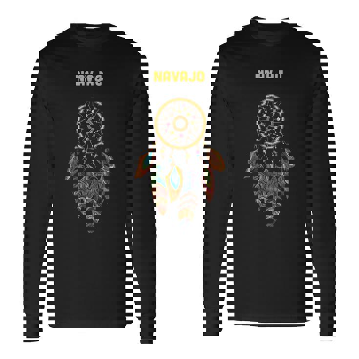 ナバホ族ネイティブアメリカン インディアン レトロ ドリームキャッチャー 長袖Tシャツ