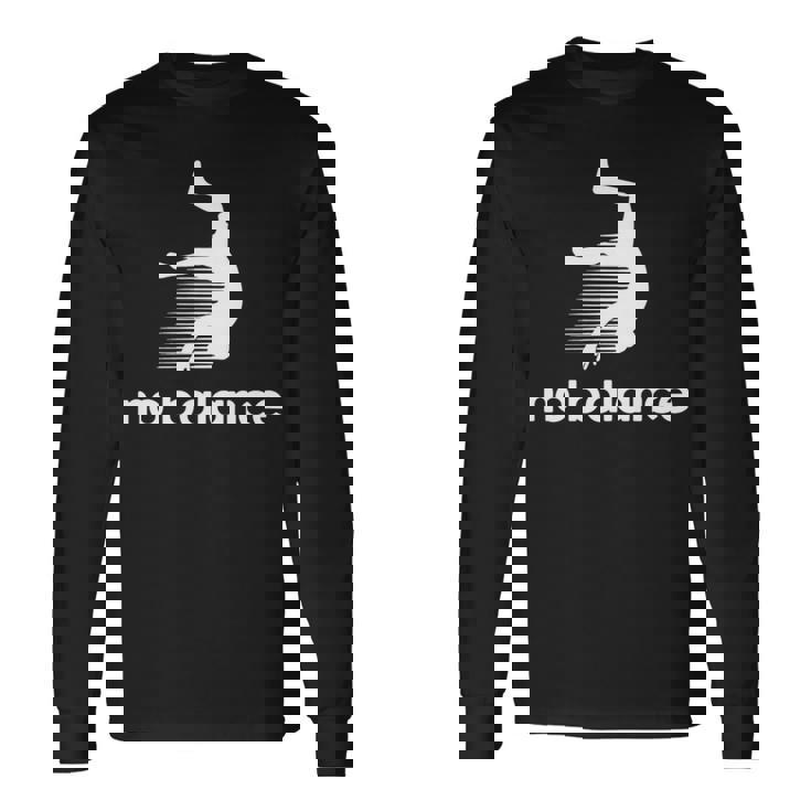 ノーバランス – 面白いフリップ失敗、体操、パルクールスタントフォール。 長袖tシャツ 長袖Tシャツ