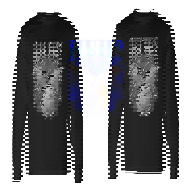 ハグ・バリー・キャット・ミーム面白い奇妙な海賊版特有のダンク・ミーム 長袖Tシャツ