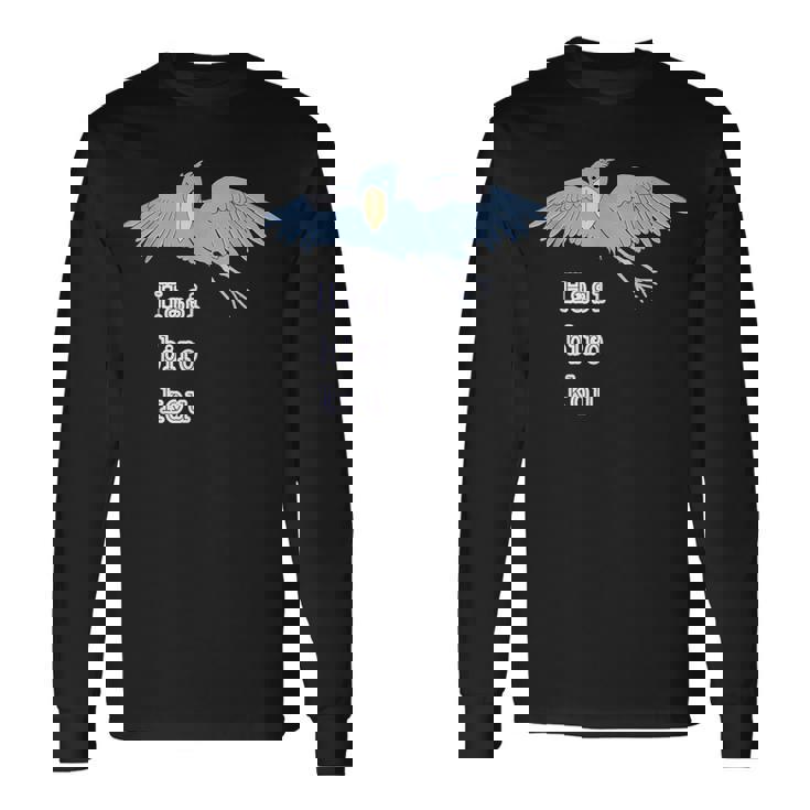 ハシビロコウさん 『いん ざ すかい』どうぶつフレンズ 動物園の生き物 大きな鳥 長袖Tシャツ