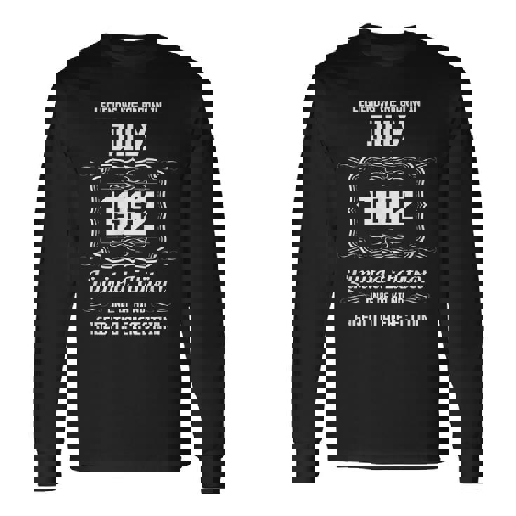 ハッピーバースデー 1962年 7月 長袖Tシャツ