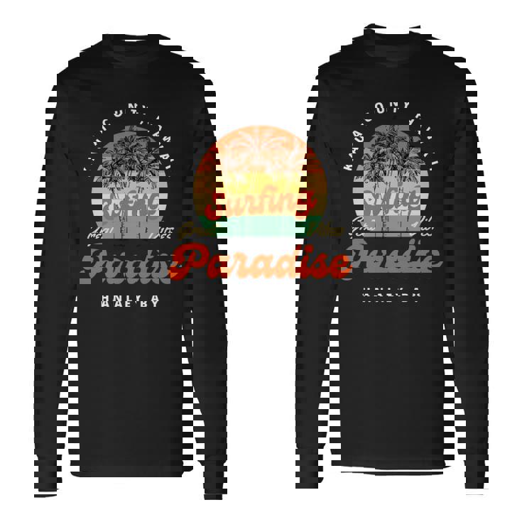 ハナレイ ベイ ハワイ カウアイ島 長袖tシャツ 長袖Tシャツ