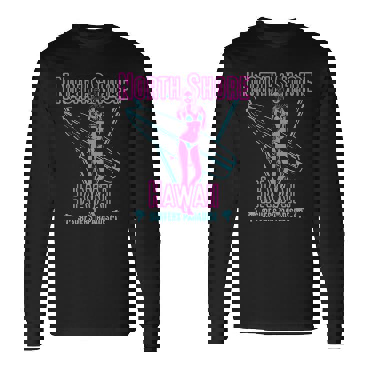 ハワイ サーファー ガール ノースショア 長袖tシャツ 長袖Tシャツ
