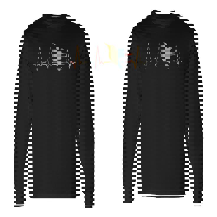 ハートビートハミングバード 長袖Tシャツ