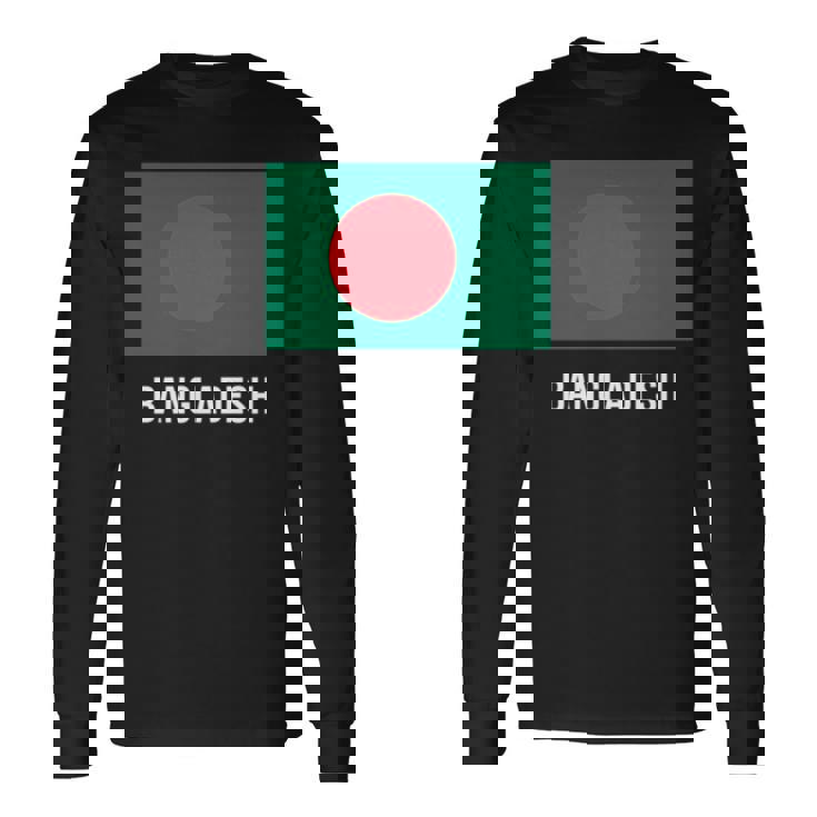 バングラデシュ バングラデシュ国旗 長袖tシャツ 長袖Tシャツ